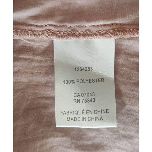 Jones & Co Jones New York Size 2X blouse top silky look breezy tan/peach color b - Picture 12 of 13